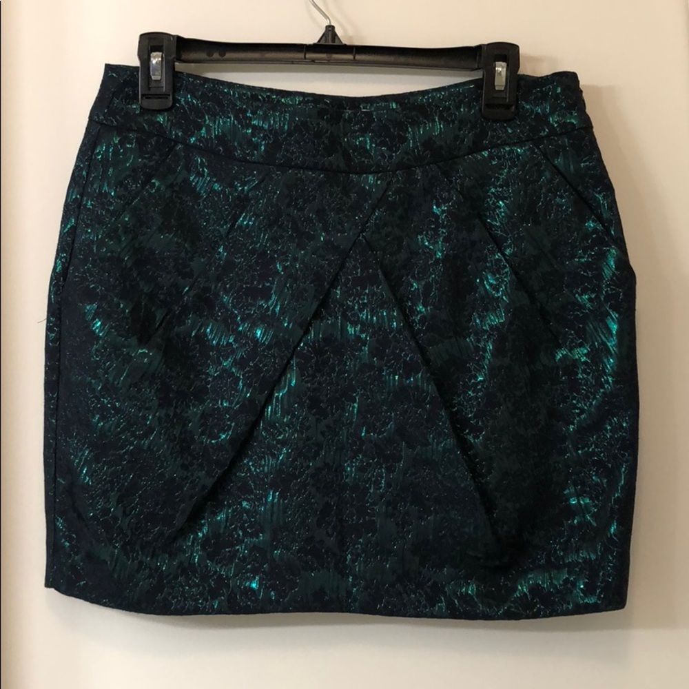 Metallic Forever 21 Mini Skirt